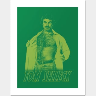 Tom Selleck - Green Posters and Art